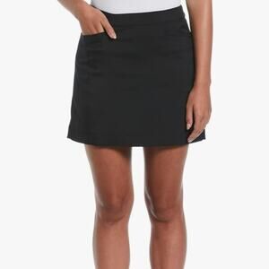 NWT Grand Slam Black Golf Skort 17" Woven Performance 12